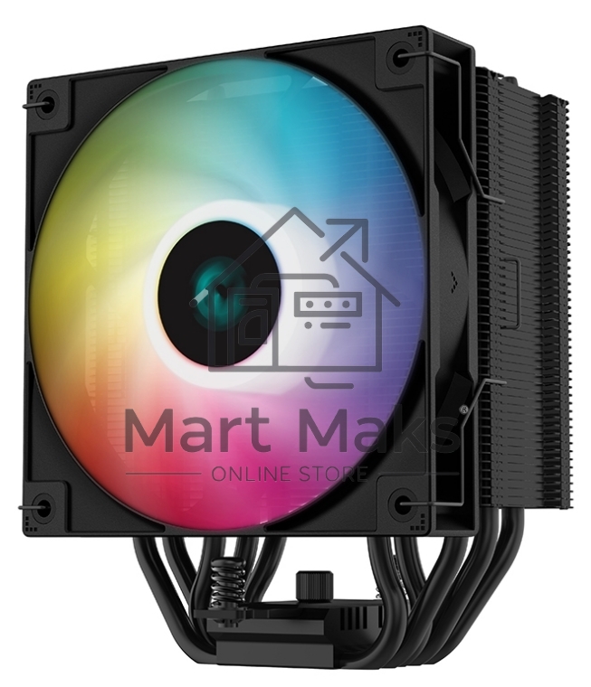 Кулер для процессора DEEPCOOL AG500 BK ARGB черный, 120 мм, алюминий/медь, 1850 об/мин, 29.4 дБ, 4 pin, 240 Вт, 155 мм