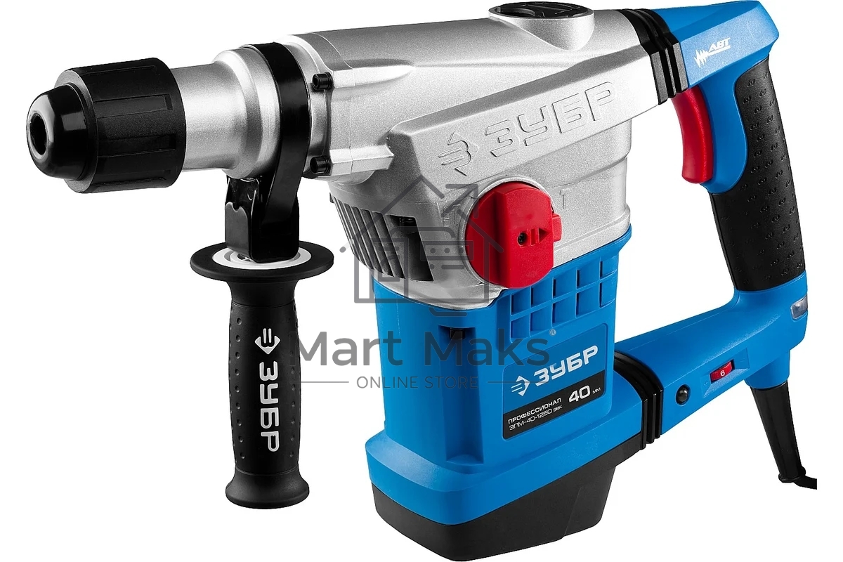 Перфоратор ЗУБР ЗПМ-40-1250 ЭВК ПерфораторSDS-Max