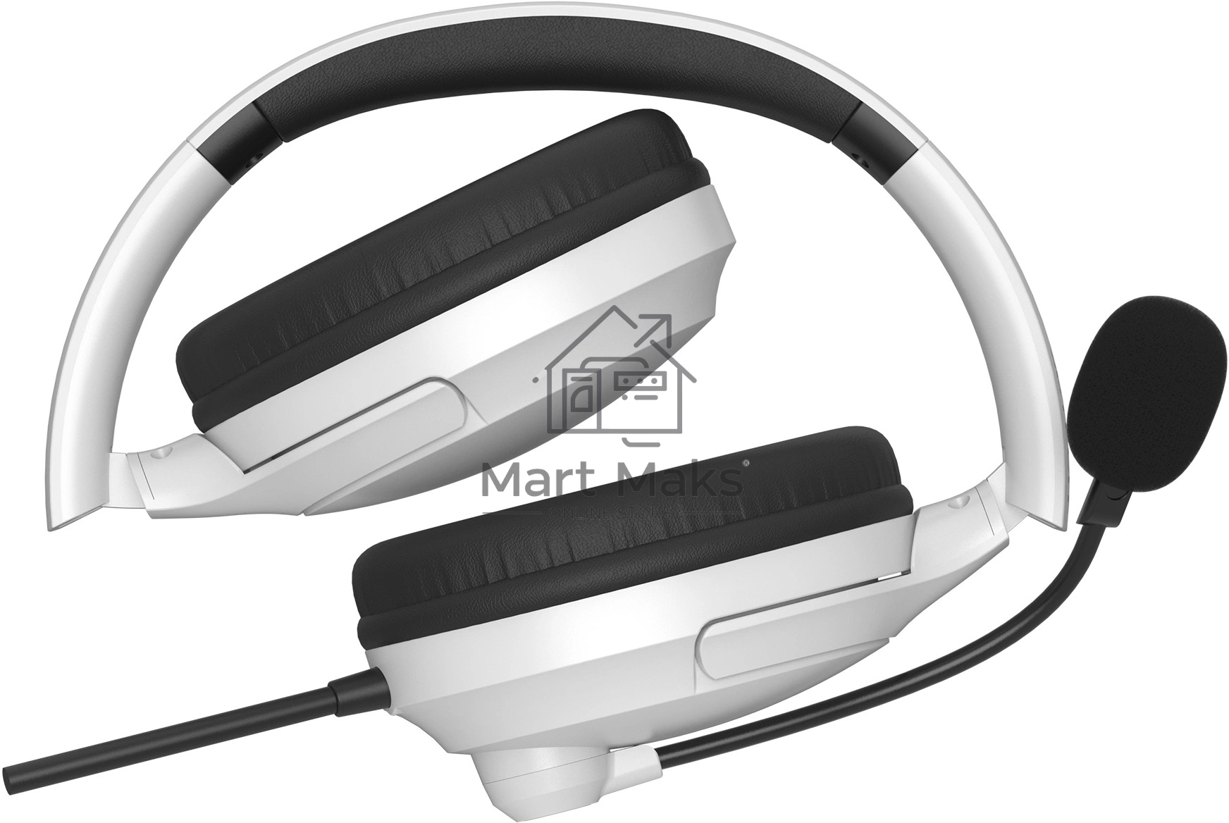Наушники с микрофоном A4Tech Fstyler FH280U белый 2м мониторные USB оголовье