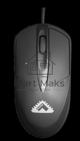 Мышь проводная БЕШТАУ М100РУ черный, 1200 dpi, USB, кнопки - 3