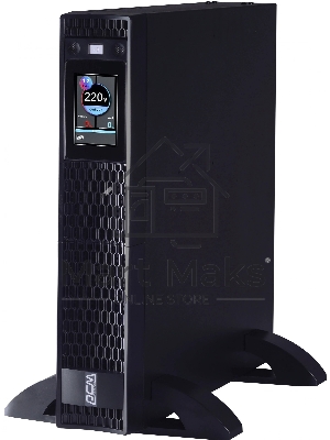 Источник бесперебойного питания Powercom Next, On-Line, 1000VA/1000W, Rack/Tower, 8*IEC320-C13, LCD, Serial+USB, SmartSlot, подкл. доп. Батарей (2027157)