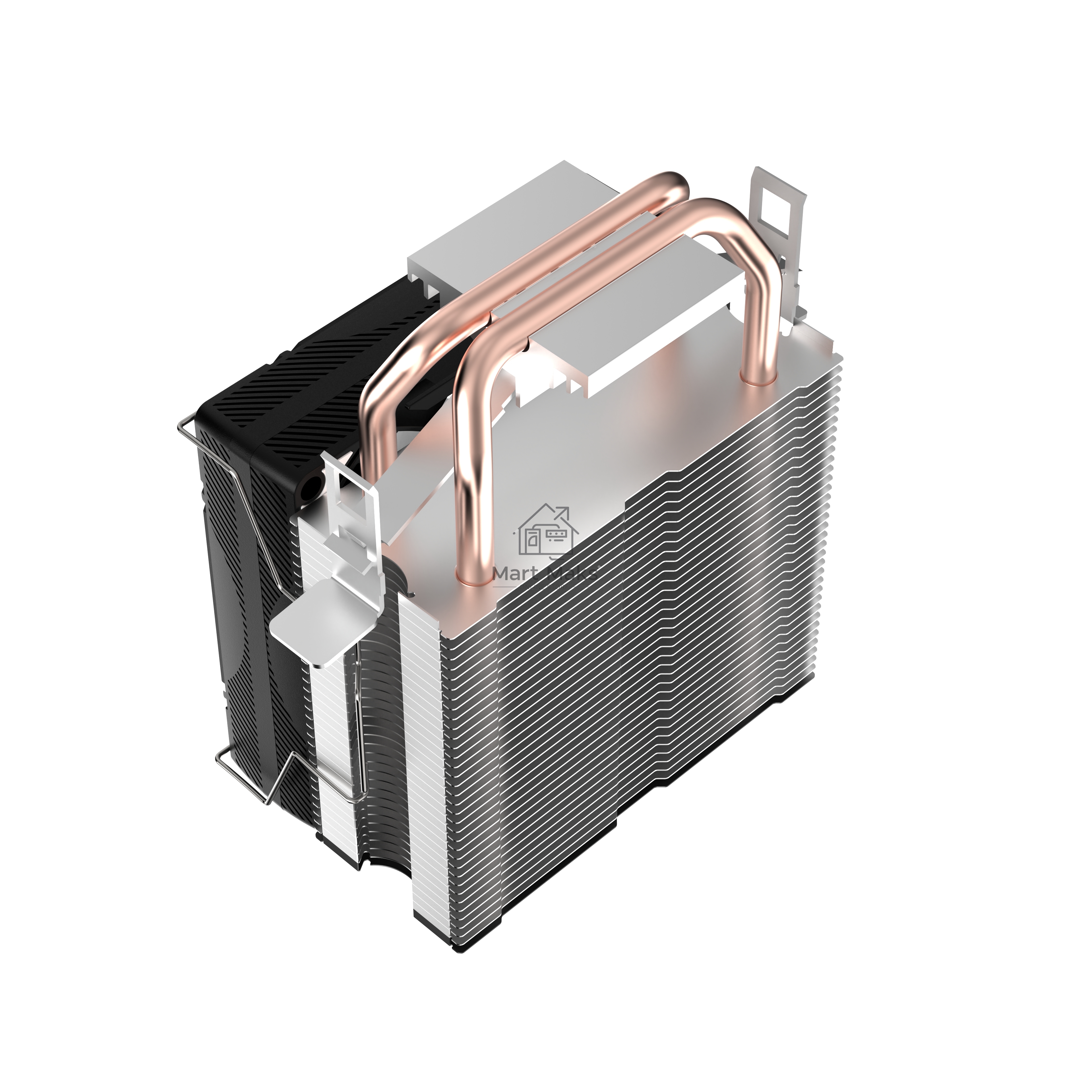 Кулер TESLA SHADOW 902 FRGB, 1х92мм, 2400rpm, 4-pin, Al+Cu, черный/FRGB, 52CFM, 23дБ, 2-PIPE, TDP 110Вт, INTEL 1700/1200/115x/775/1366, AMD AM5/AM4/AM3(+)/AM2(+)/FM2(+)/FM1/754/940/939 (TSL-902PWM-FRGB)