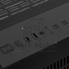 Компьютерный корпус HSPD F330, Panoramic Mini-tower, черный, TG, 0.5 SPCC, 3x120мм ARGB mATX, mITX 160/400/200мм 1x2.5