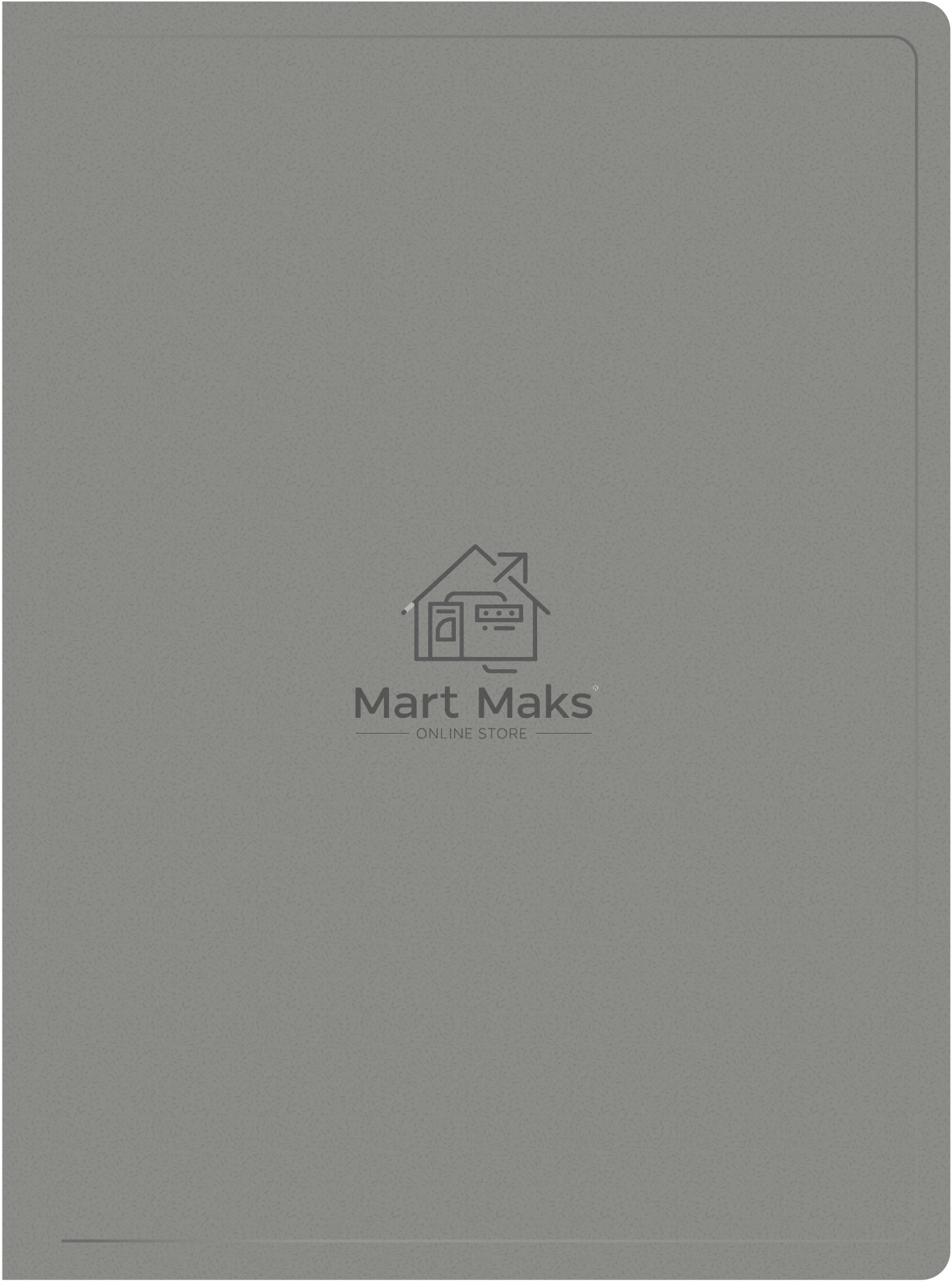 Папка с 20 прозрачными вкладками Silwerhof Eco A4, пластик, 0.5мм, серый