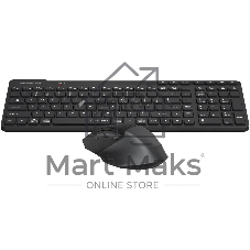 Комплект клавиатура+мышь A4Tech FStyler FB2800C Air2 беспроводной, USB + Bluetooth, 2000 DPI, черный/серый