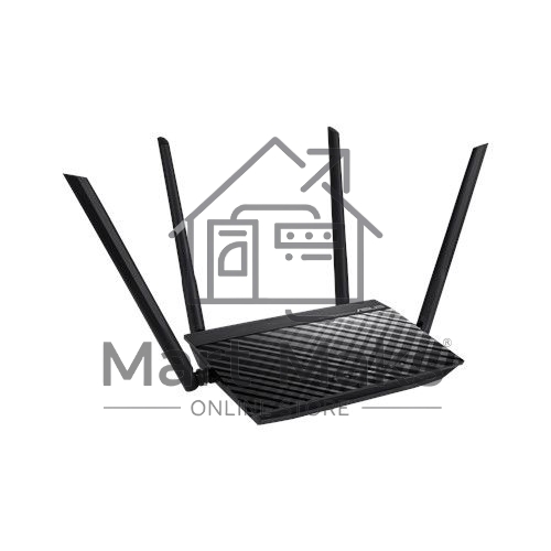 Маршрутизатор беспроводной Asus RT-AC1200 10/100BASE-TX черный (Dual Band)