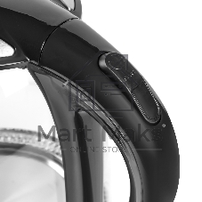 Чайник электрический Galaxy Line GL0593 2200 Вт, 1,7 л, стекло черный/серебристый