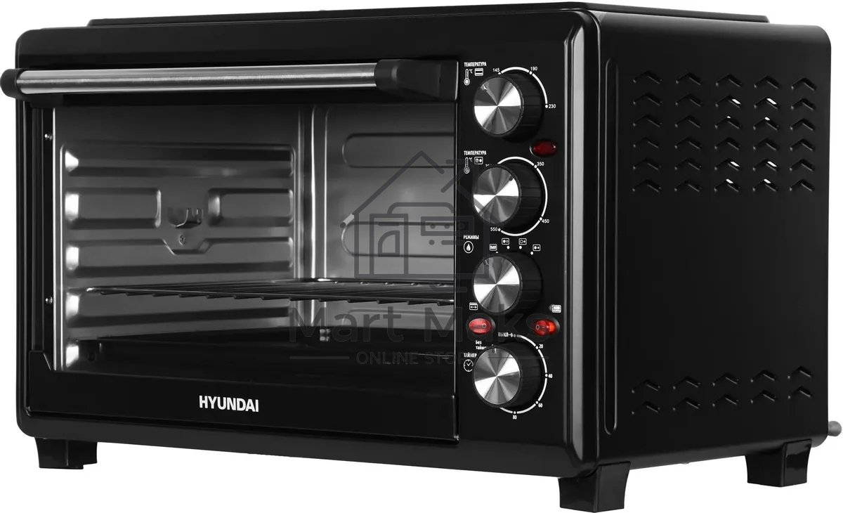 Мини-печь Hyundai MIO-HY086 38л. 1600Вт черный