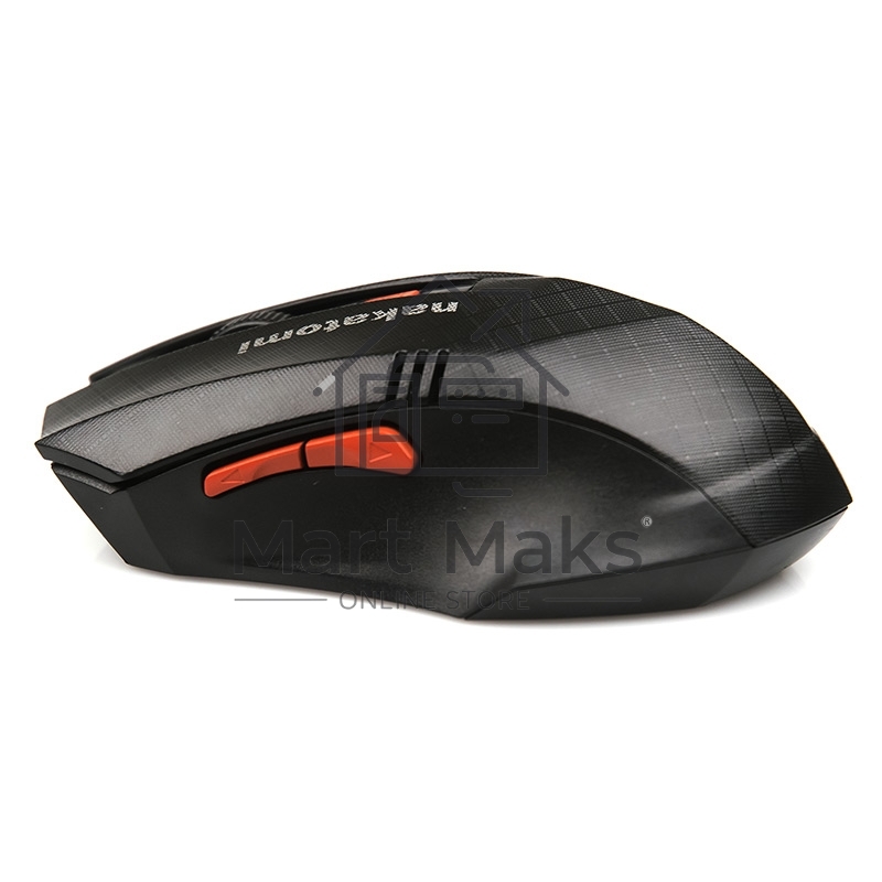 Мышь беспроводная Nakatomi MRON-04U черный, 1600 dpi, радиоканал, USB, кнопки - 6