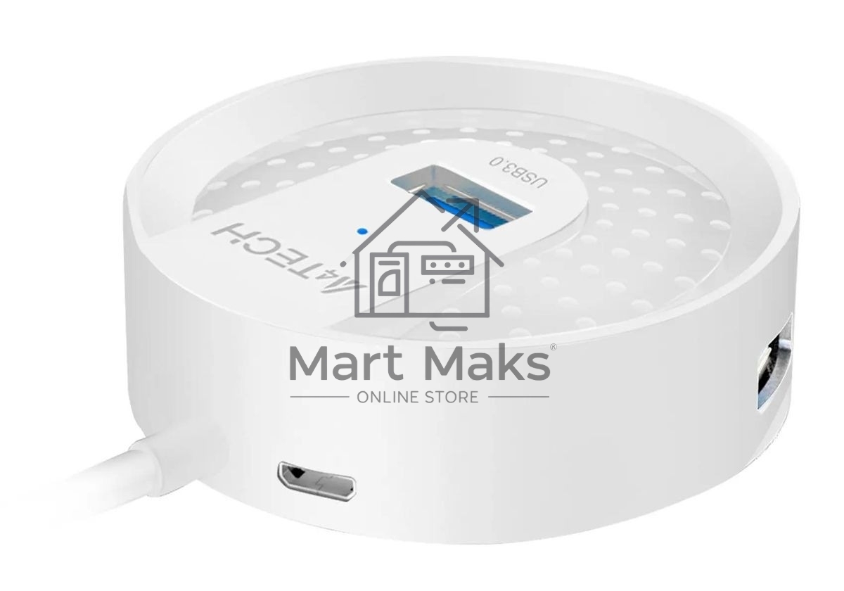 Разветвитель USB 3.0 A4Tech HUB-30 4порт. белый