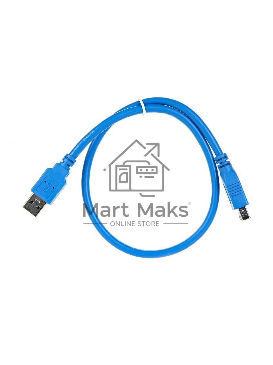 Кабель AM/AF USB3.0 0.5m VCOM удлинитель USB 3.0, VUS7065-0.5M