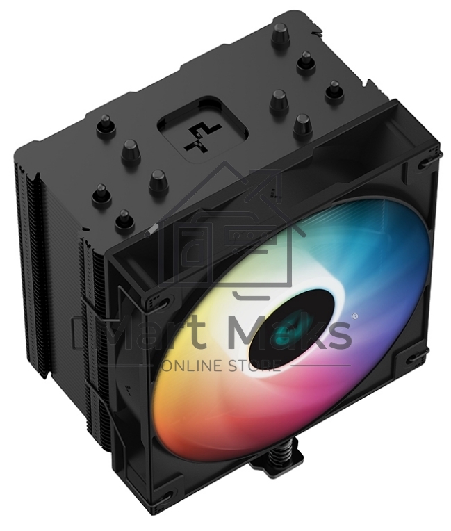 Кулер для процессора DEEPCOOL AG500 BK ARGB черный, 120 мм, алюминий/медь, 1850 об/мин, 29.4 дБ, 4 pin, 240 Вт, 155 мм
