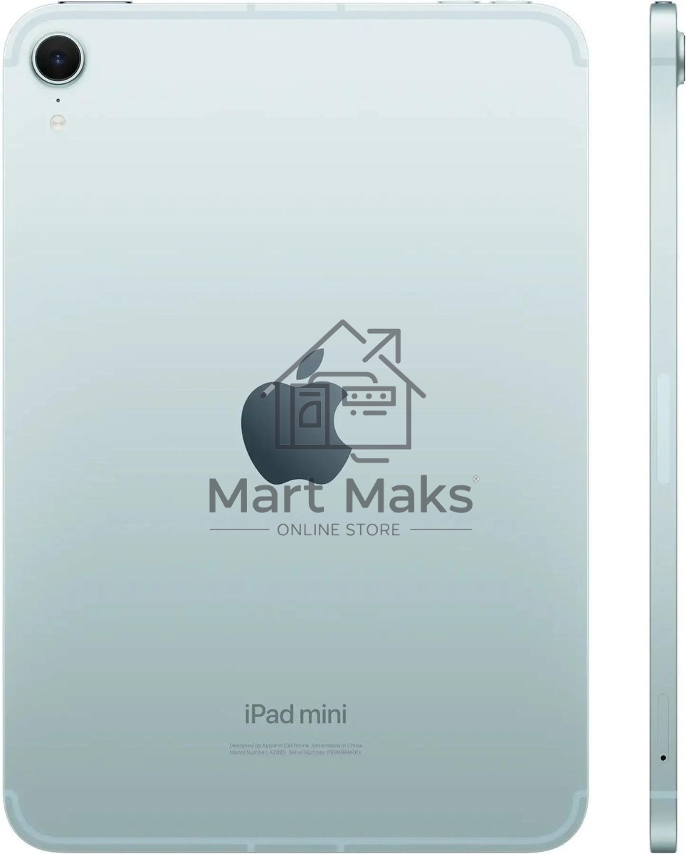 Планшет Apple iPad mini 2024 Wi-Fi + Cellular A2995, 8Gb, 256Gb, LTE, 5G, iOS, голубой