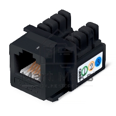 Модуль универсальный Cabeus KJ-RJ12-90-BK keystone, 1хRJ12, Toolless, кат. 3, неэкр., чёрный