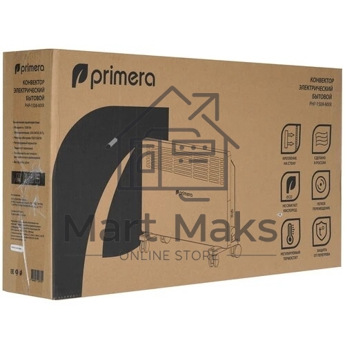 Конвектор Primera Ram PHP-1508-MXR, белый, 1500 Вт, 20 м2, термостат
