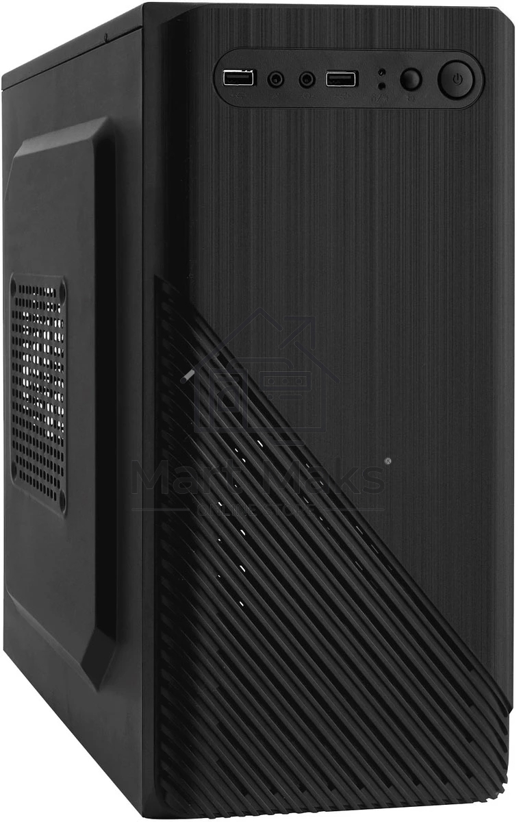 Компьютерный корпус Minitower ExeGate BAA-103-UNS500 (mATX, БП UNS500 с вент. 12см, 2*USB+2*USB3.0, аудио, черный)
