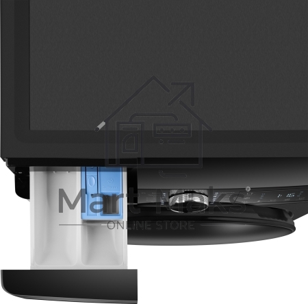 Стиральная машина Weissgauff WM 59411 Direct Drive Inverter Steam Matt Black черная, загрузка фронтальная 11кг, 1400 об/мин., класс: A+++