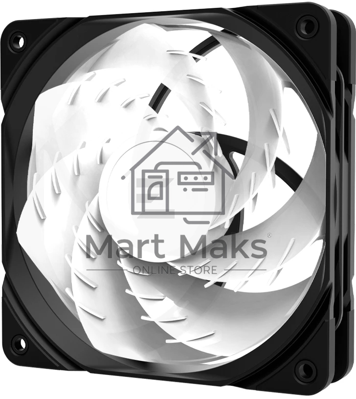 Вентилятор для корпуса Zalman ZM-AF120R ARGB черный, 120 мм, 1500 об/мин, 24.3 дБ, 4 pin