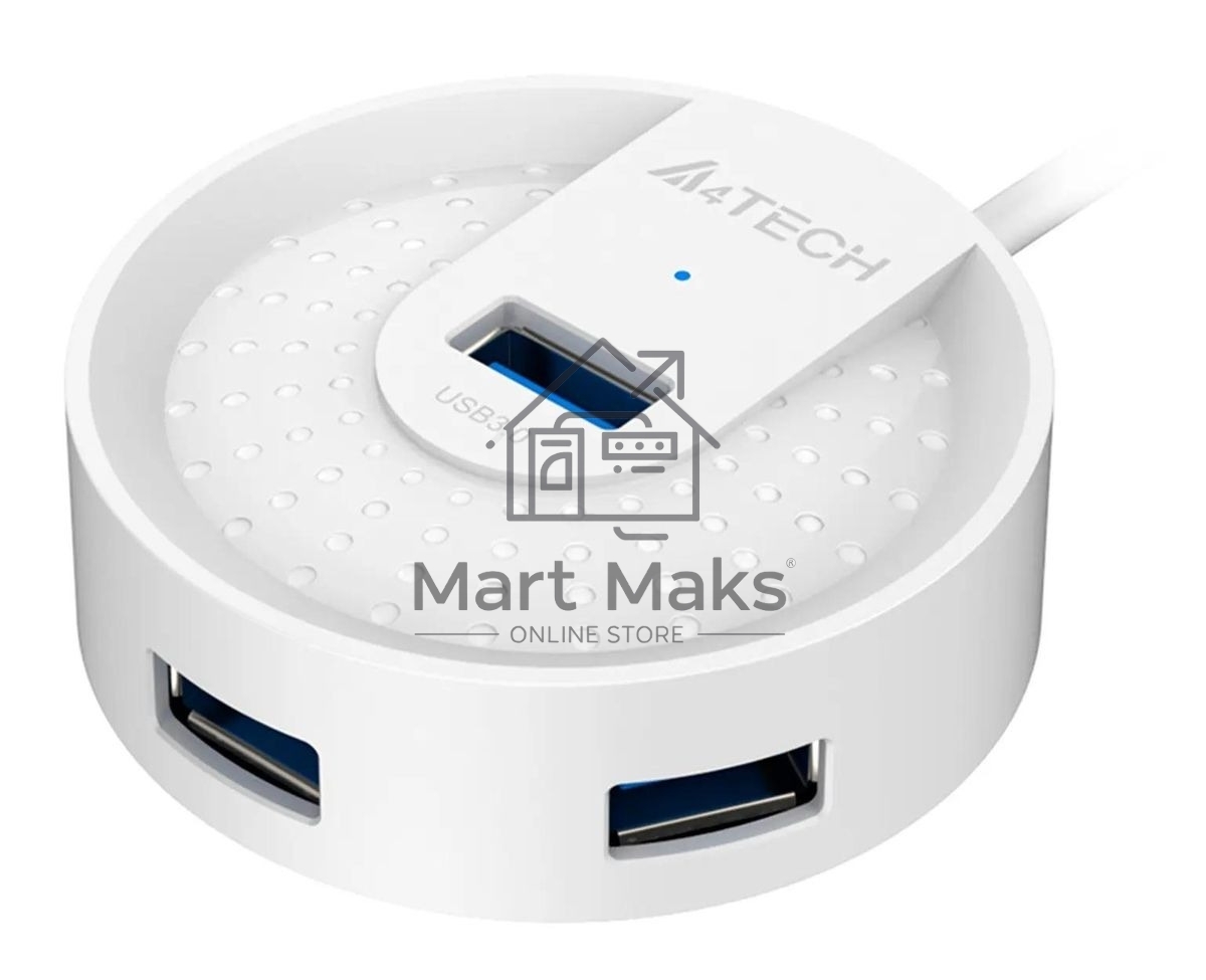 Разветвитель USB 3.0 A4Tech HUB-30 4порт. белый