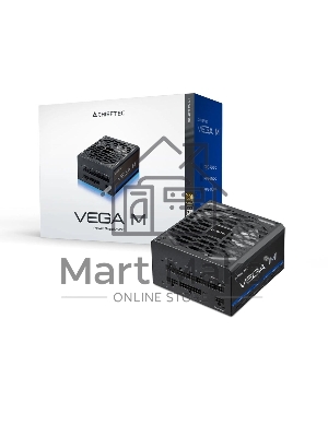 Блок питания Chieftec Vega M PPG-750-C (ATX 3.1, 750W, 80 PLUS GOLD, Active PFC, 135mm fan, Gen5 PCIe, Full Cable Management) Retail