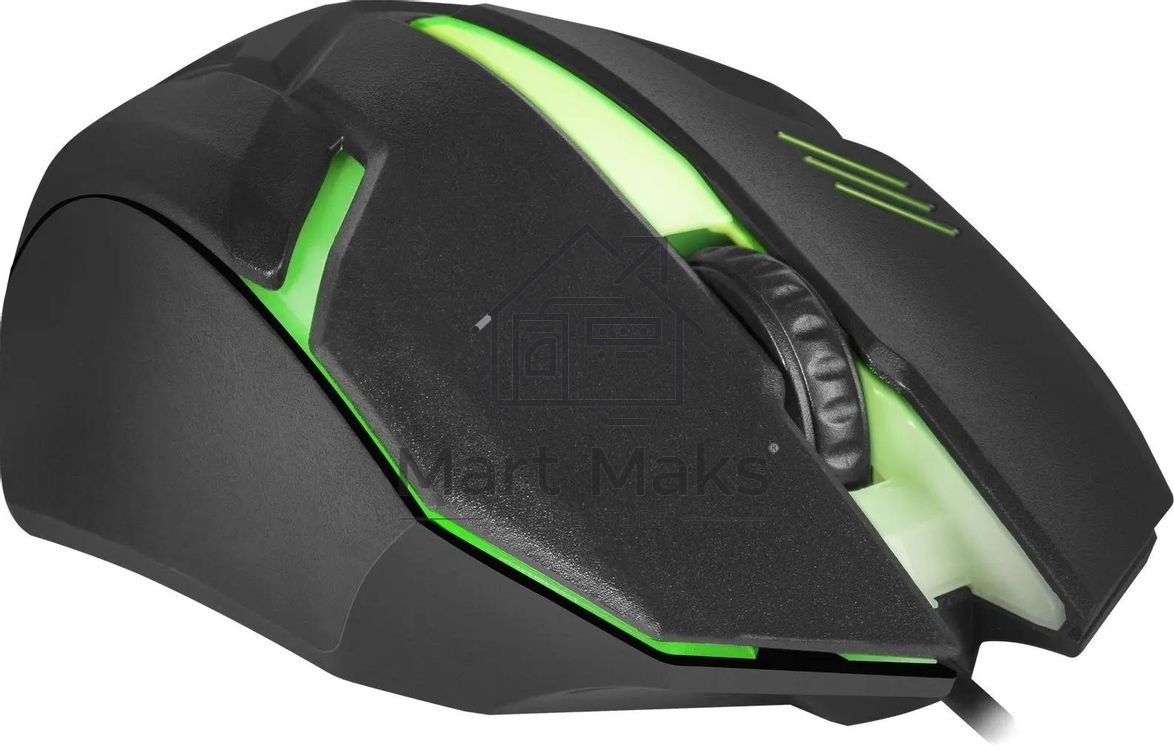 Мышь проводная Defender Hit MB-550 черный, 1600 dpi, USB, кнопки - 4