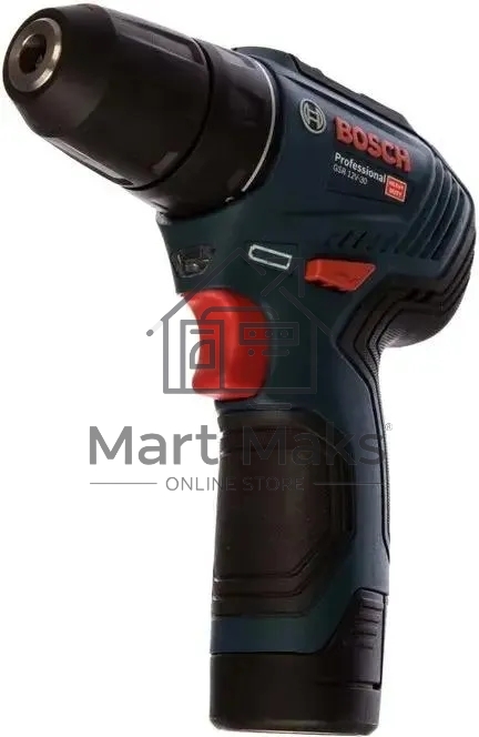 Дрель-шуруповерт Bosch GSR 12V-30, Аккумуляторная, 12В, 2 АКБ, Кейс