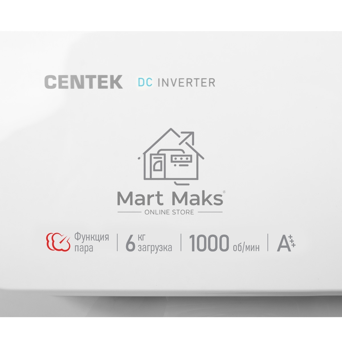 Стиральная машина Centek CT-1920 белый, загрузка фронтальная 6 кг, 1000 об/мин., класс: А+++