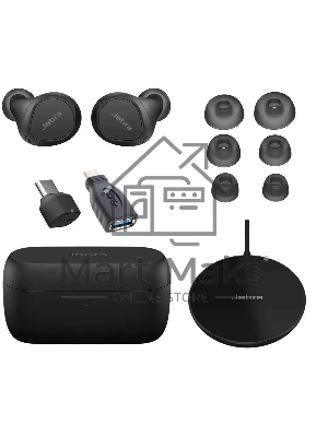 Наушники с микрофоном Jabra Evolve 2 Buds черный внутриканальные BT в ушной раковине (20797-999-989)