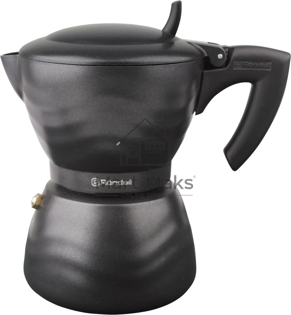Кофеварка гейзерная Rondell Walzer RDA-432, 0.3л, алюминий, черный