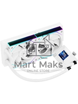 Система жидкостного охлаждения Thermalright Core Matrix 240 Vision (240мм, LED, White, ARGB/Fans: 2x120мм, 68.9CFM, 28.2dBA, 2000RPM/Pump height 64.4мм, Rad thickness 27мм/S: 1700, 1200, 1851, 115X, AM5, AM4)