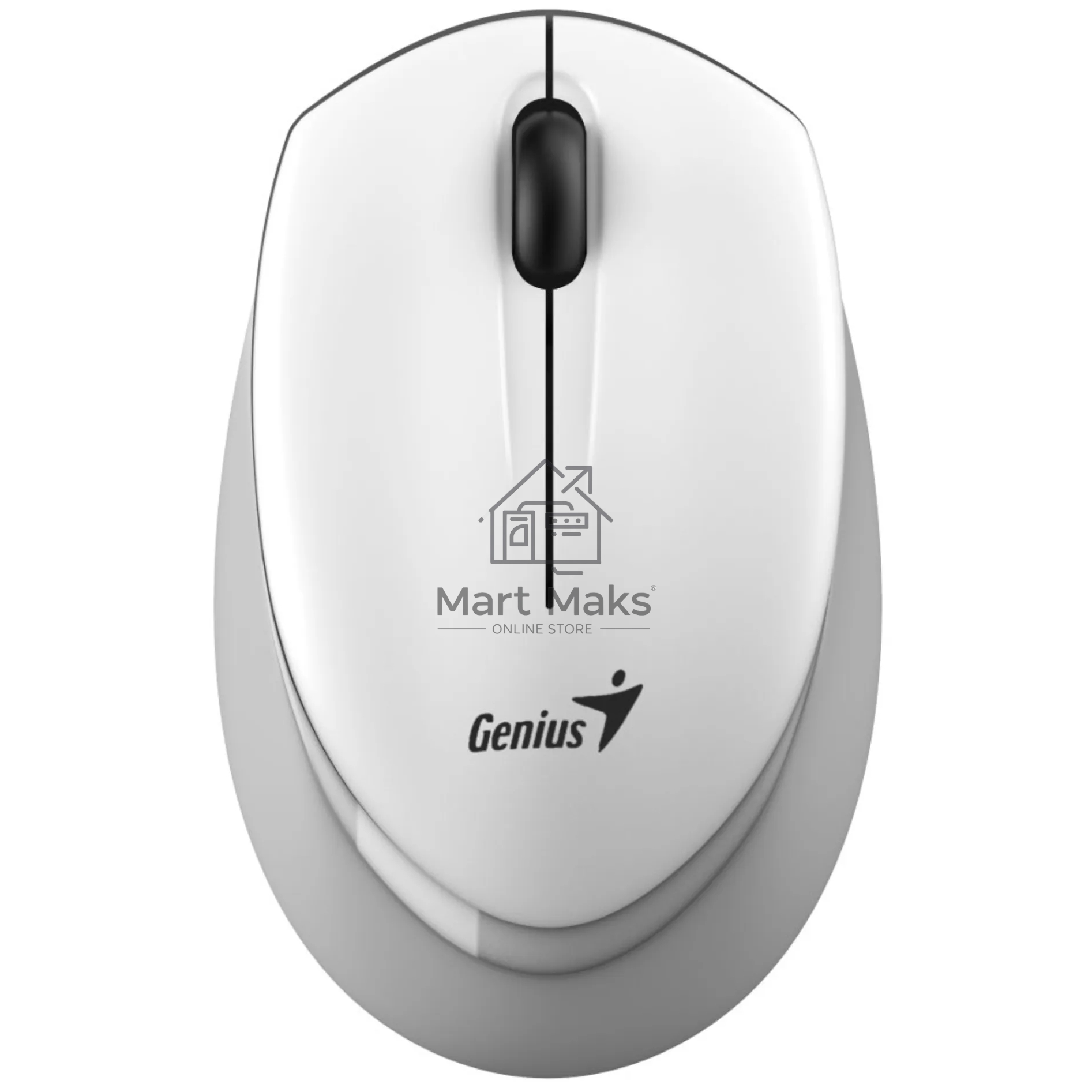 Мышь беспроводная Genius NX-7009 белый/серый, 1200 dpi, радиоканал, USB, кнопки - 3