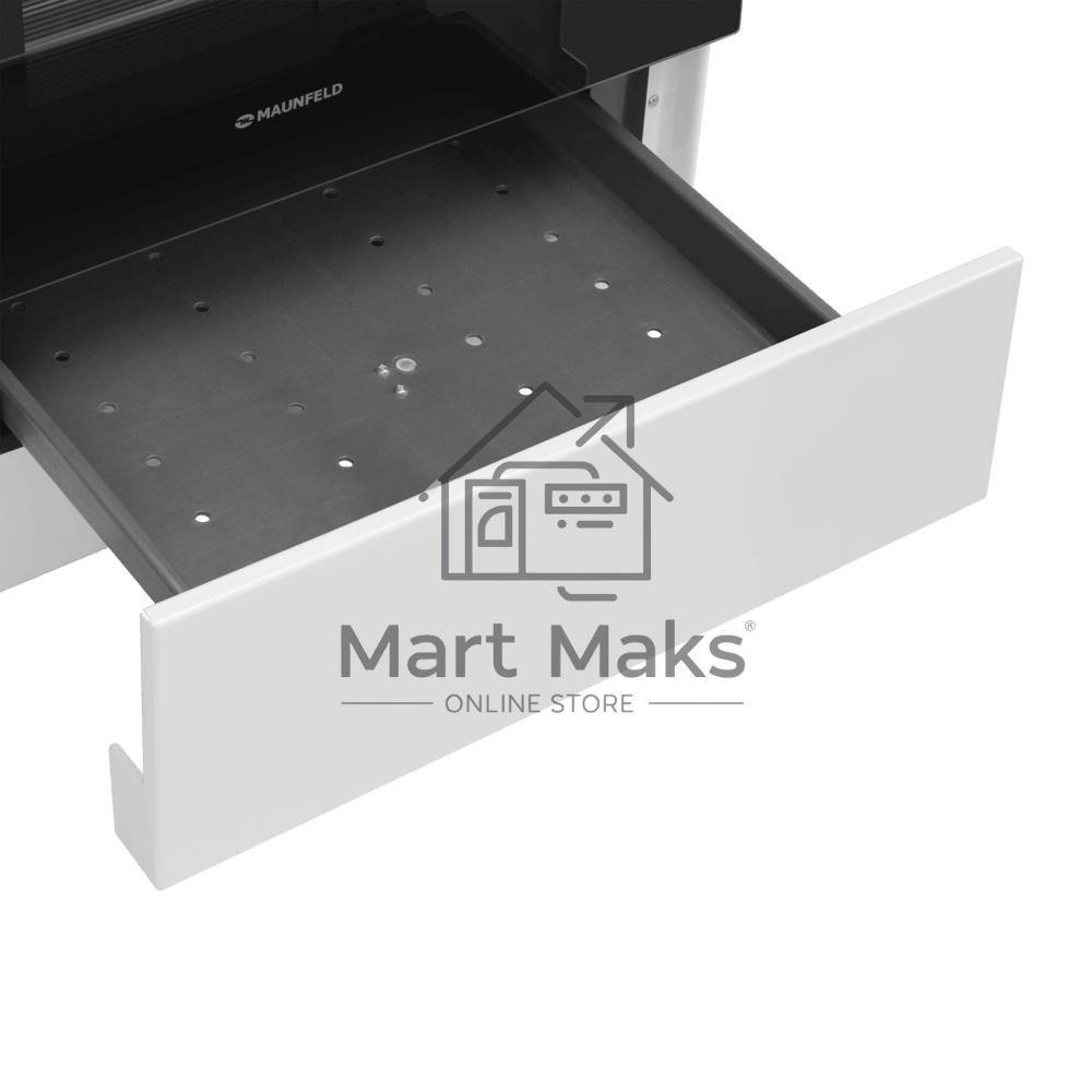 Плита электрическая Maunfeld MEC55CW07 белый, конфорок 4 шт, духовка 60 л, 50 см x 85 см x 60 см