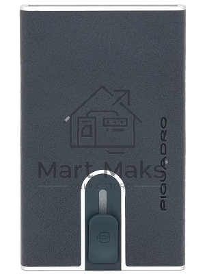 Чехол для кредитных карт Piquadro Black Square PP4825B3R/BLU4, натур.кожа, темно-синий