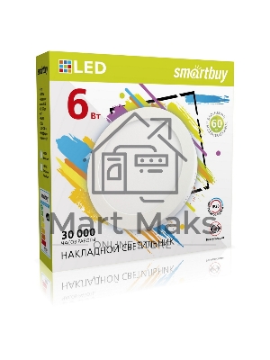Накладной светильник Smartbuy (SBL-RSDL-6-65K) 6w/6500K