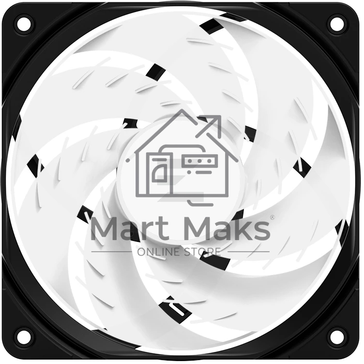 Вентилятор для корпуса Zalman ZM-AF120R ARGB черный, 120 мм, 1500 об/мин, 24.3 дБ, 4 pin