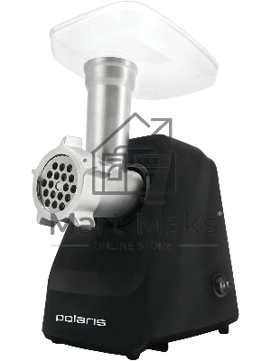 Мясорубка электрическая Polaris PMG 2078 RUS черный, 2000 Вт, 2.5 кг/мин, реверс, защита от перегрузки, насадки - 4