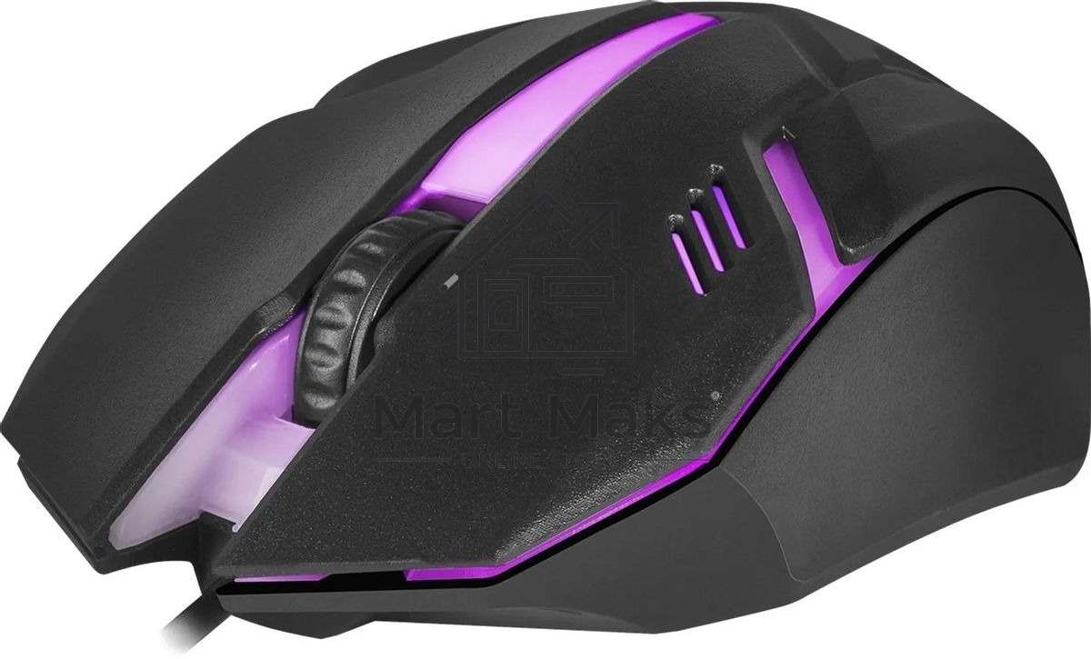 Мышь проводная Defender Hit MB-550 черный, 1600 dpi, USB, кнопки - 4