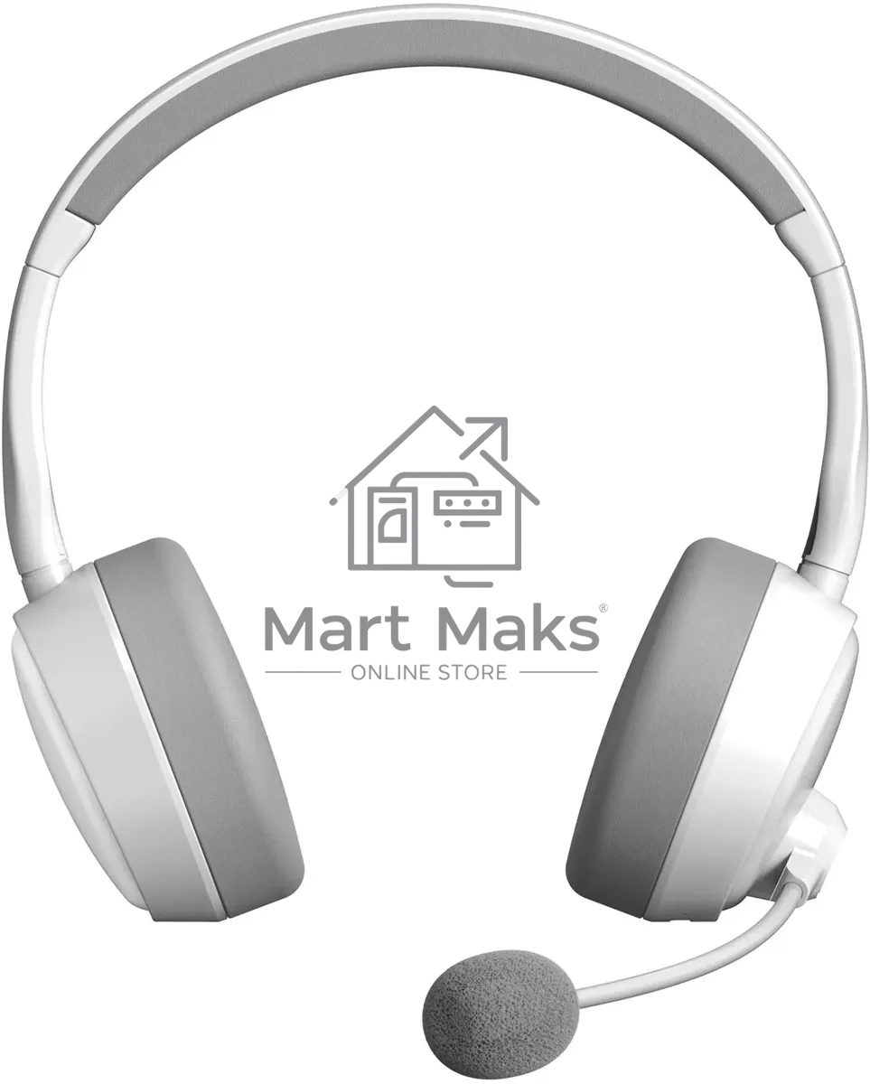 Наушники с микрофоном A4Tech BH230 белый/серый мониторные BT оголовье (BH230 WHITE)