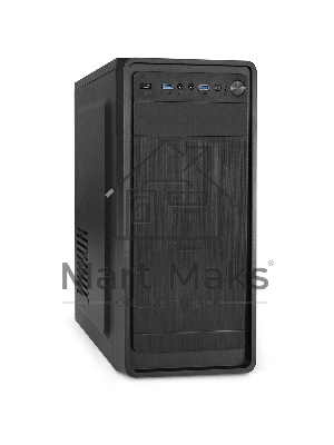 Компьютерный корпус Miditower ExeGate XP-332UC-UNS350 (ATX, БП UNS350 с вент. 12см, 2*USB 3.0/1*TypeC, аудио, черный)