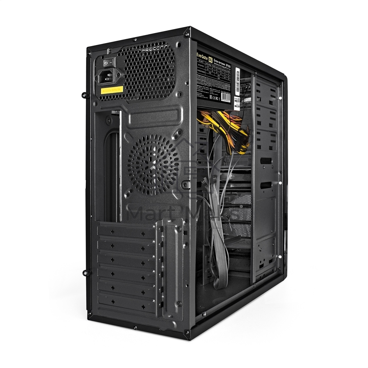 Компьютерный корпус Exegate EX278395RUS Miditower Exegate XP-329S Black, ATX, <XP350, Black,120mm>, 2*USB, Audio