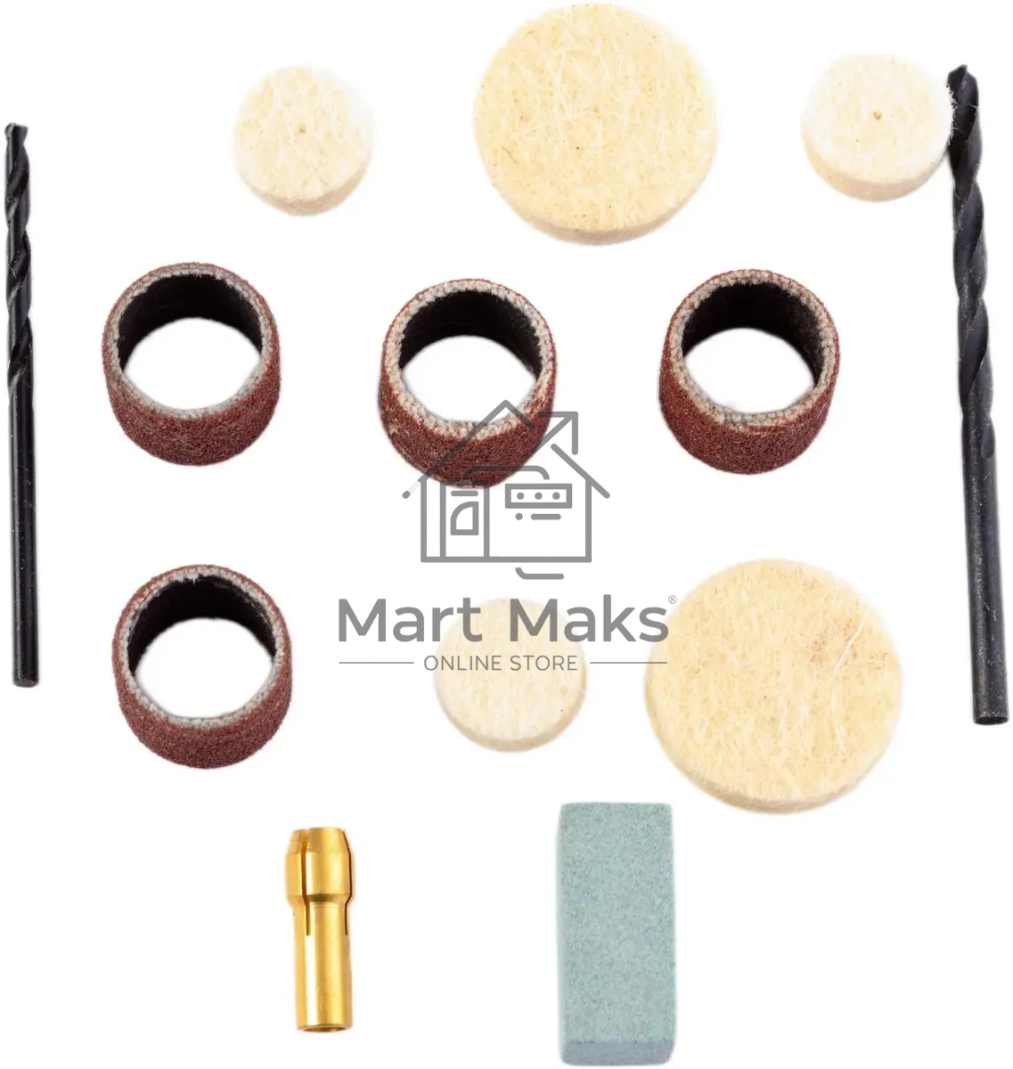 Машина прямая шлифовальная RD-MG150. 150Вт; 10000-32000 об/мин; диаметр цанг 2,3/3,2 мм; набор 100 насадок; вес- 0,8кг