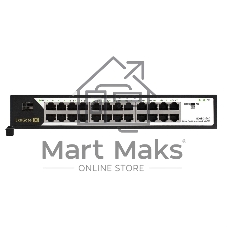 Коммутатор ExeGate EDGS-2124D, 24×1 Гбит/с + 1×1 Гбит/с SFP, управляемый
