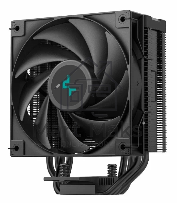 Кулер для процессора DEEPCOOL AG400 DIGITAL BK черный, 120 мм, алюминий/медь, 2100 об/мин, 31.6 дБ, 4 pin, 220 Вт, 152.7 мм