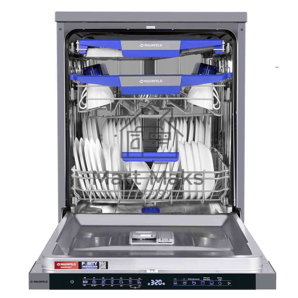 Посудомоечная машина Maunfeld MWF60331S Inverter, нержавеющая сталь, 59.8 см, 14 компл., 42 дБ, класс A+++