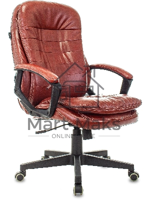 Кресло руководителя Бюрократ T-9950LT коричневый Boroko-37, искусственная кожа, крестовина пластик