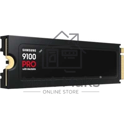 Твердотельный диск 2TB Samsung 9100 PRO, M.2, PCI-E 5.0 x4, TLC 3D NAND R/W - 14700 (14800) / 13400 (13300) MB/s с радиатором