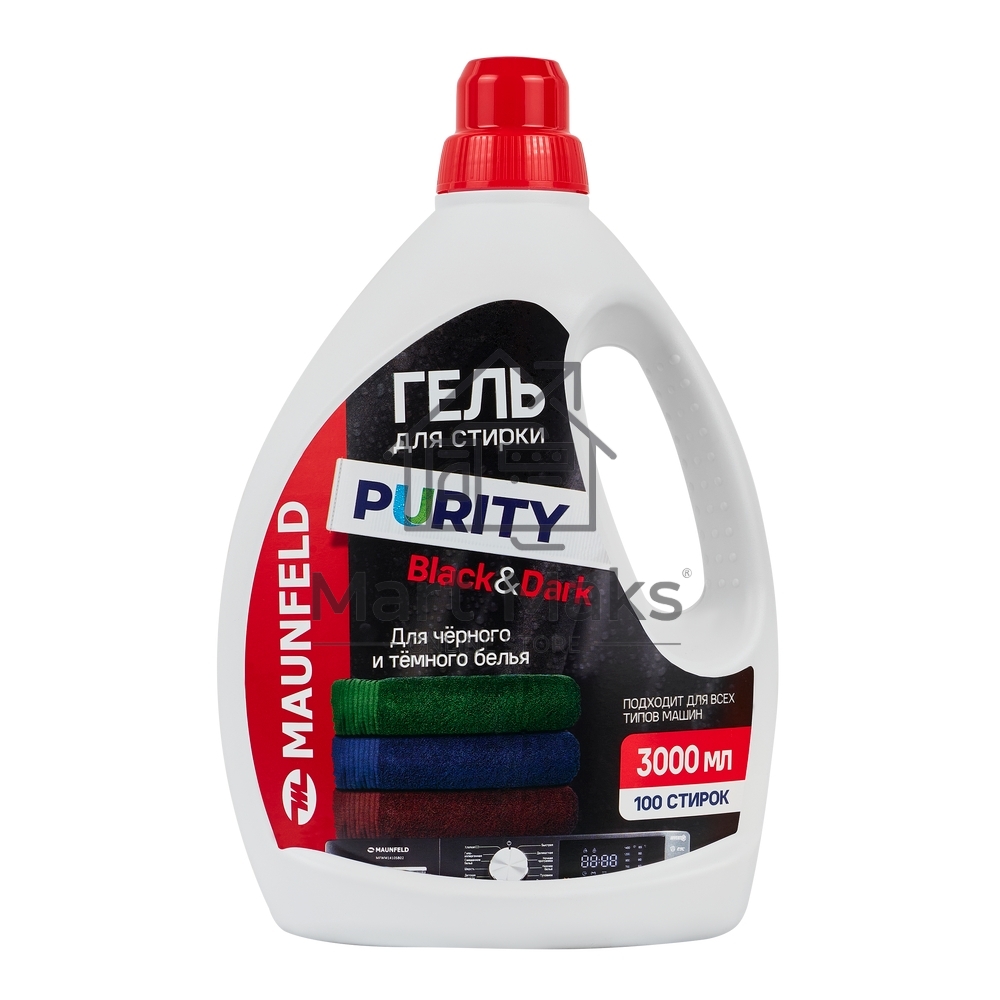 Гель для стирки Maunfeld Purity Black&Dark 3000мл MWL3000PB
