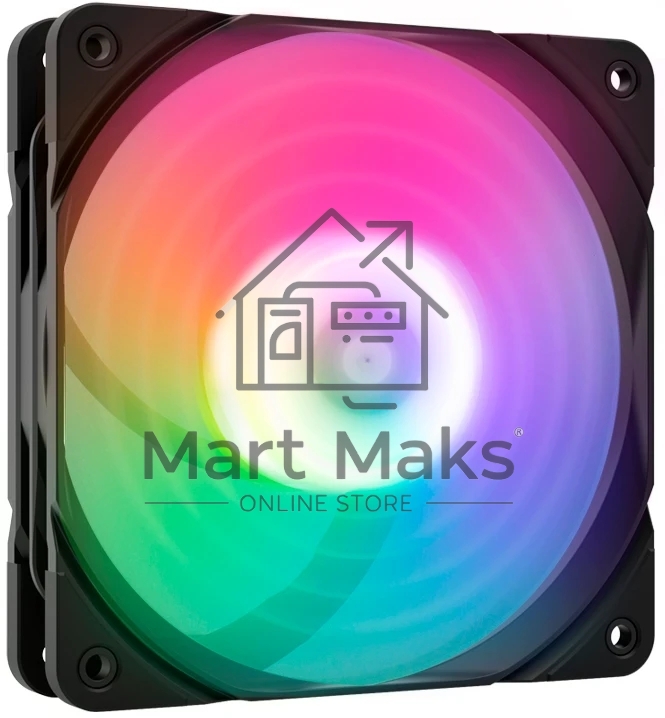 Вентилятор для корпуса Zalman ZM-AF120R ARGB черный, 120 мм, 1500 об/мин, 24.3 дБ, 4 pin