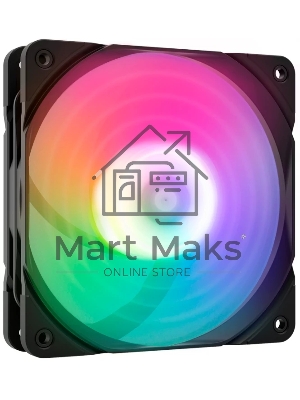 Вентилятор для корпуса Zalman ZM-AF120R ARGB черный, 120 мм, 1500 об/мин, 24.3 дБ, 4 pin