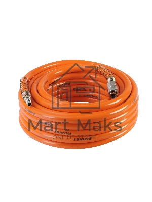 Шланг Patriot пневматический армированный RPH 15 (длина 15 м, диаметр 10х16, раб/макс давление 20/60 бар, мин/макс температура -35/70С, быстросъем рапид)